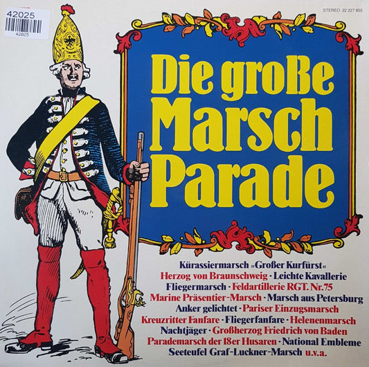 Heeresmusikkorps / Marine Musikkops Ostsee - Die große Marsch Parade (LP) Vinyl LP Dubbel Vinyl Zeer Goed / Hoesje Goed "VINYLSINGLES.NL"