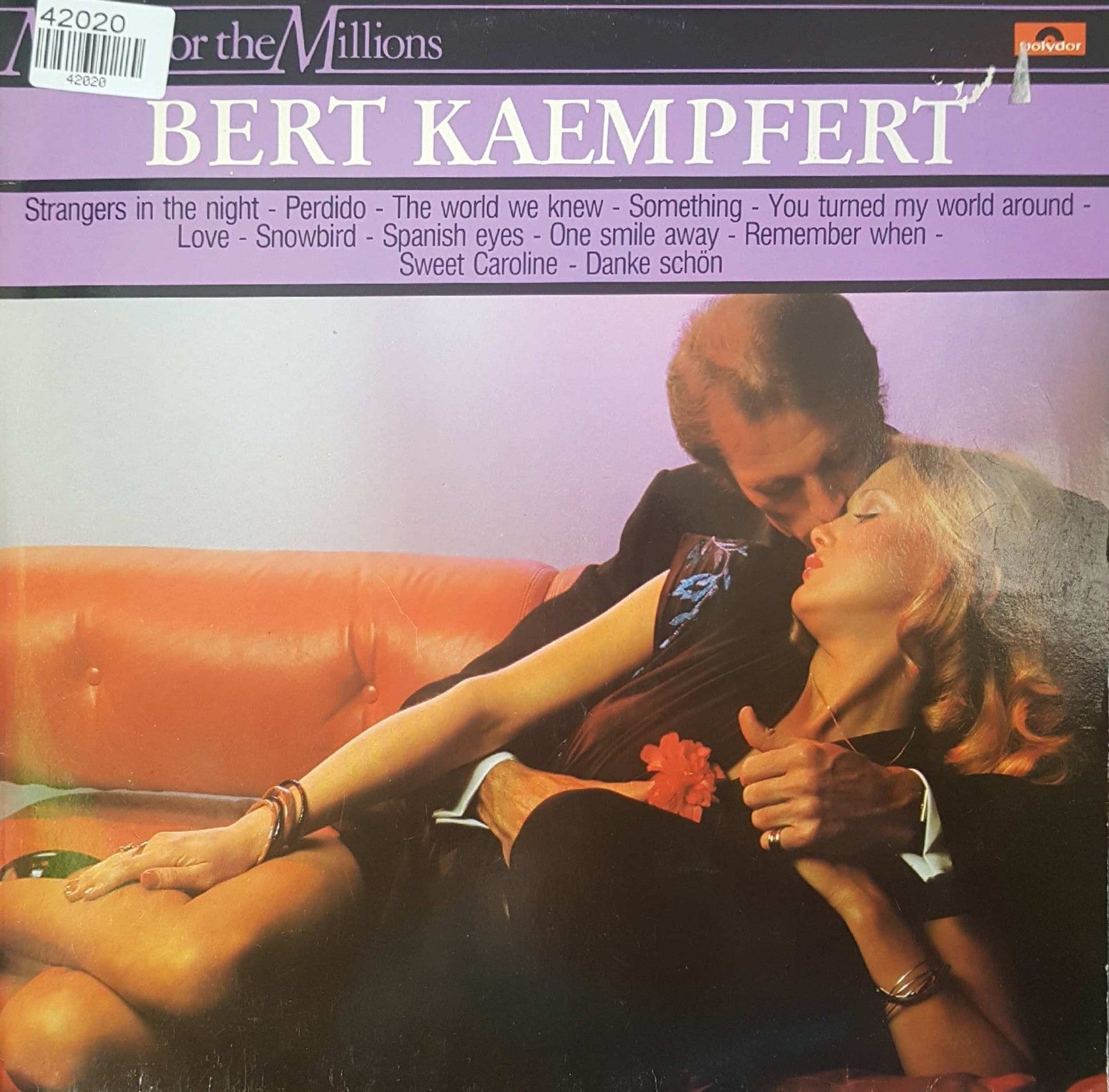 Bert Kaempfert Featuring Sylvia Vrethammar - Bert Kaempfert (LP) Vinyl LP Vinyl Zeer Goed / Hoesje Goed "VINYLSINGLES.NL"