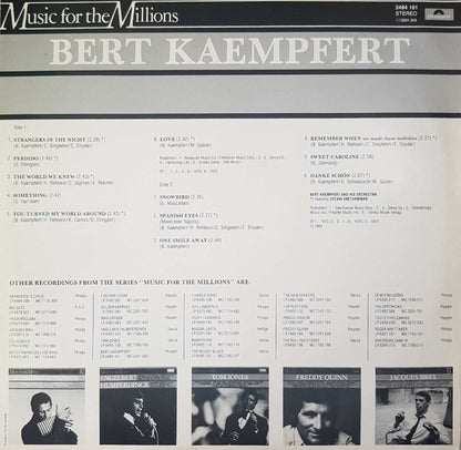Bert Kaempfert Featuring Sylvia Vrethammar - Bert Kaempfert (LP) Vinyl LP Vinyl Zeer Goed / Hoesje Goed "VINYLSINGLES.NL"