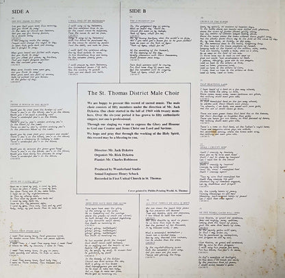St. Thomas District Male Choir, "Crescendo" - I Will Sing Of My Redeemer (LP) 42516 Vinyl LP Vinyl Goed / Hoes Goed