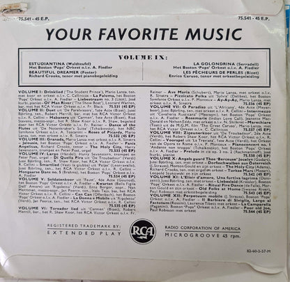 Your Favorite Music - Volume IX 05661 Vinyl Singles EP Vinyl Goed / Hoes Goed
