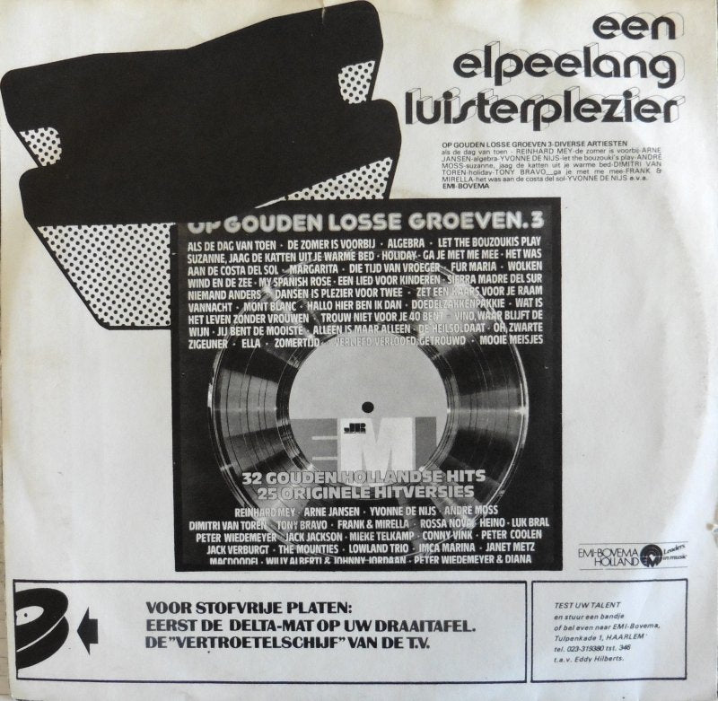 André Moss - Laura (B-Keus) Vinyl Singles Vinyl (G) <br> Hoes (F) "VINYLSINGLES.NL"