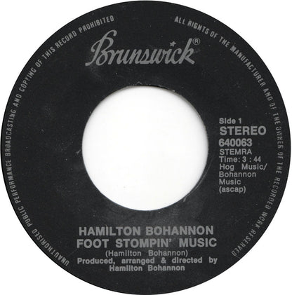 Bohannon - Foot Stompin Music Vinyl Singles Vinyl Zeer Goed / Hoesje Goed "VINYLSINGLES.NL"