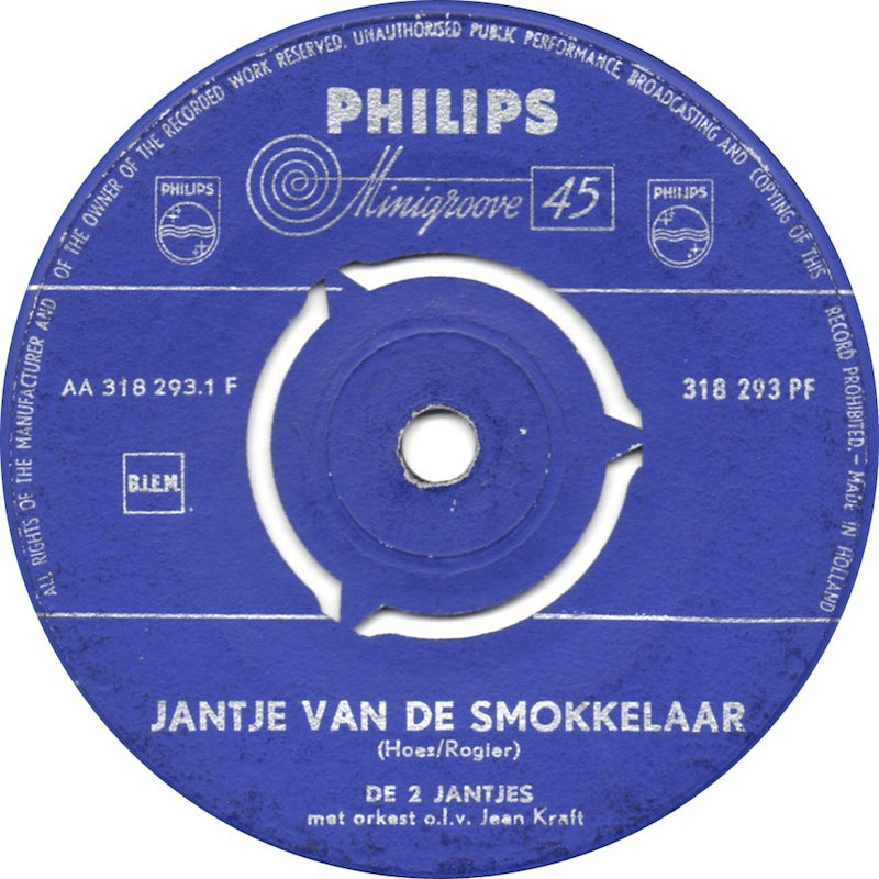 2 Jantjes - De Smokkelaar Vinyl Singles Vinyl Goed / Hoes Generic