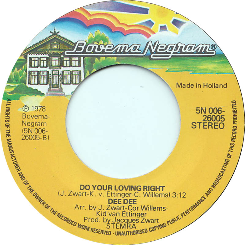 Dee Dee - I Put A Spell On You 36316 Vinyl Singles Vinyl Zeer Goed / Hoesje Goed "VINYLSINGLES.NL"