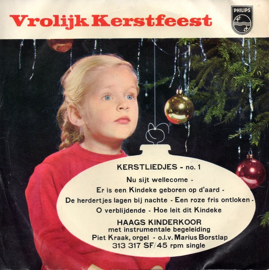 Haags Kinderkoor - Vrolijk Kerstfeest (Kerstliedjes No. *) Vinyl Singles Vinyl Zeer Goed / Hoesje Goed "VINYLSINGLES.NL"