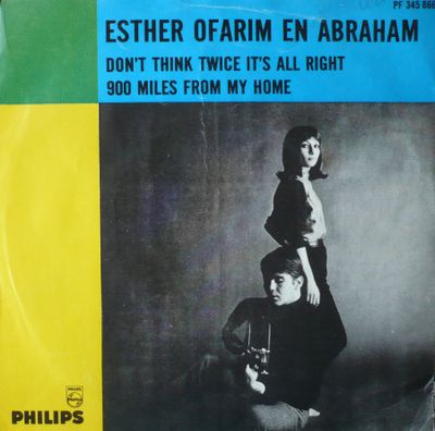 Esther & Abi Ofarim - Don't Think Twice It's All Right Vinyl Singles Vinyl Zeer Goed / Hoesje Goed "VINYLSINGLES.NL"