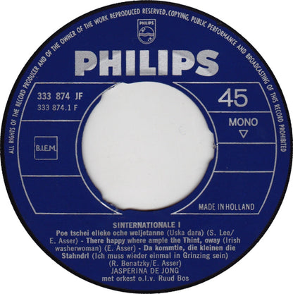 Jasperina De Jong - Sinternationale 28970 Vinyl Singles Vinyl Goed / Hoes Goed