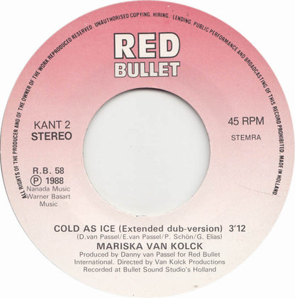 Mariska Van Kolck - Cold As Ice 15353 Vinyl Singles Vinyl Goed / Hoes Goed