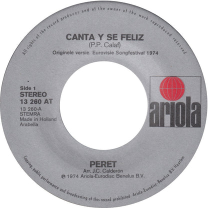 Peret - Canta Y Se Feliz 16036 17609 Vinyl Singles Vinyl Goed / Hoes Goed