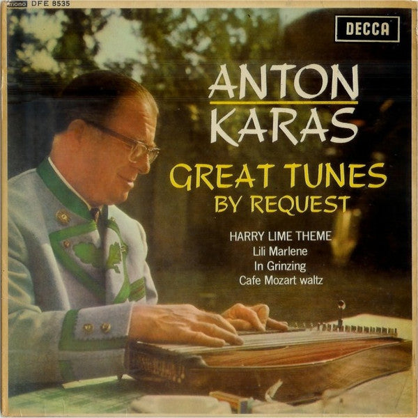 Anton Karas - Great Tunes By Request Vinyl Singles EP Vinyl Zeer Goed / Hoesje Goed "VINYLSINGLES.NL"