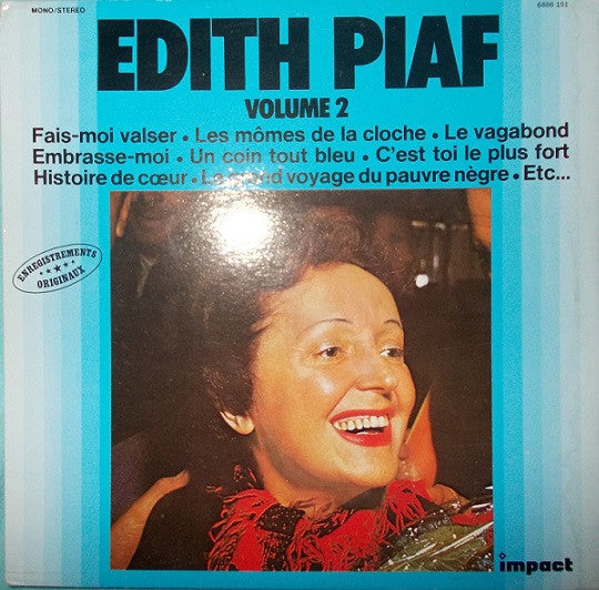 Edith Piaf - Volume * (LP) Vinyl LP Vinyl Zeer Goed / Hoesje Goed "VINYLSINGLES.NL"