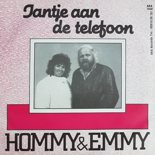 Hommy & Emmy - Jantje Aan De Telefoon Vinyl Singles Vinyl Zeer Goed / Hoesje Goed "VINYLSINGLES.NL"