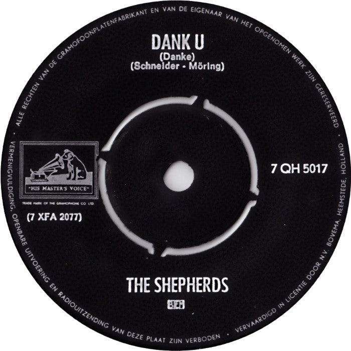 Shepherds - Dank U (B) 14403 Vinyl Singles Vinyl Goed / Hoes Redelijk