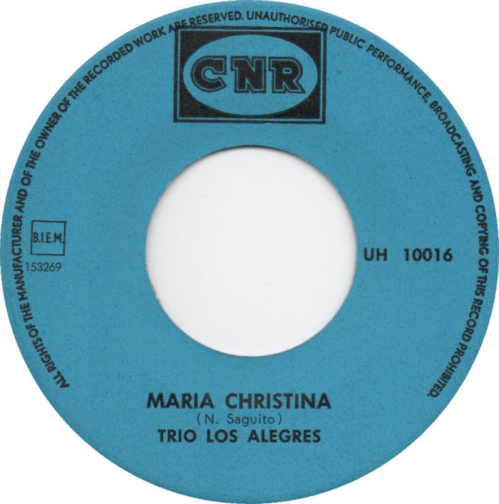 Trio Los Alegres - Maria Christina 16550 Vinyl Singles Vinyl Goed / Hoes Goed
