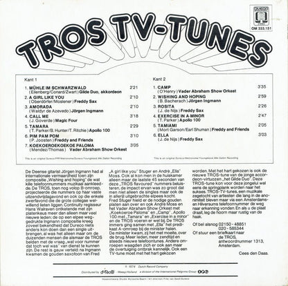 Various - Tros T.V. Tunes (LP) 42692 Vinyl LP Vinyl Goed / Hoes Goed