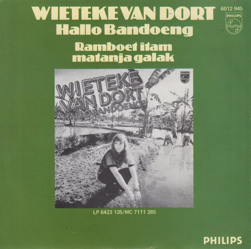 Wieteke van Dort - Hallo Bandoeng 40184 Vinyl Singles Vinyl Goed / Hoes Goed